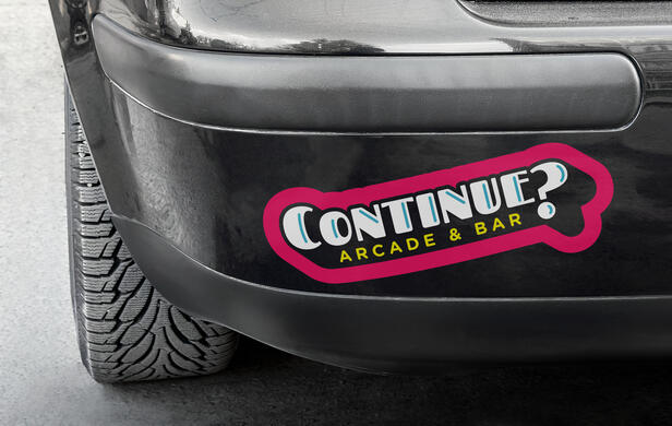 Continue? Arcade & Bar bumper sticker